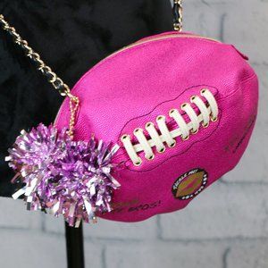 Betsy Johnson Football Crossbody Purse